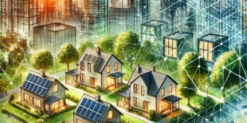 Projet de rénovation énergétique pour réduire les émissions de GES, illustrant les émissions évitées grâce à des solutions bas-carbone.