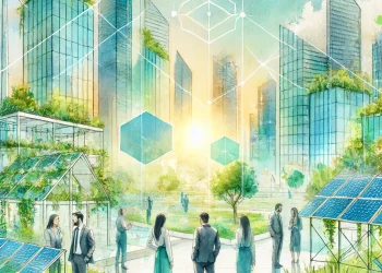 Image de professionnels collaborant dans le cadre d'une action collective environnementale, symbole de la transition écologique et de l'innovation durable.