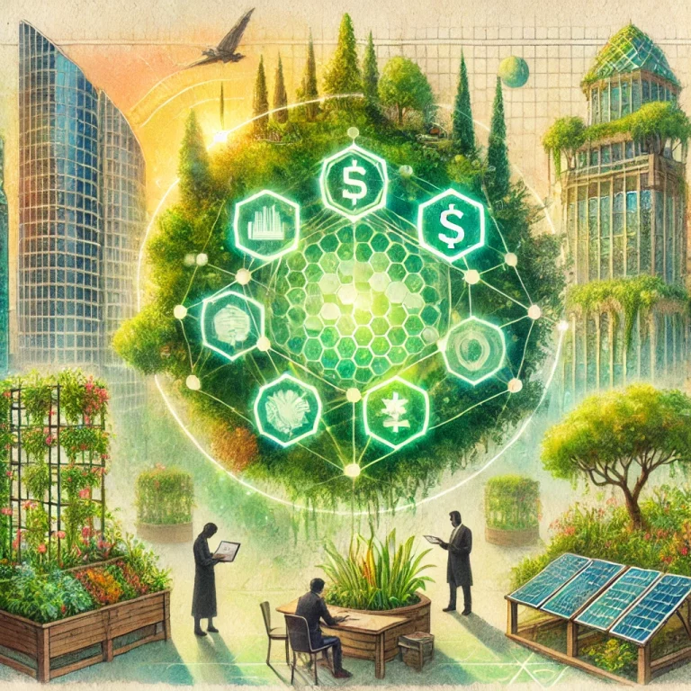 Graphique illustrant le fonctionnement du marché des crédits biodiversité, avec des entreprises achetant des crédits pour financer des projets de conservation.