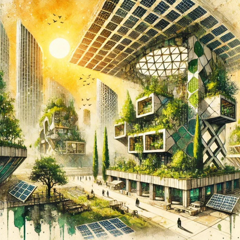 Maison construite avec des matériaux biosourcés, notamment du bois et du béton de chanvre, favorisant l’isolation thermique et la réduction des émissions de CO₂.