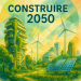 Carte du monde illustrant les approches régionales de la construction durable en 2050, avec des annotations sur l’Europe, l’Afrique, l’Asie, les États-Unis, le Moyen-Orient et l’Océanie.