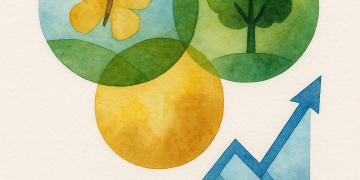 Infographie sur la transition écologique en France : baisse des émissions de gaz à effet de serre, financement de 110 milliards d’euros par an, risques économiques de l’inaction et objectif de neutralité carbone en 2050.