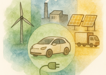 Illustration des solutions de décarbonation des entreprises : technologies bas-carbone pour les scopes 1, 2 et 3, avec exemples de secteurs industriels
