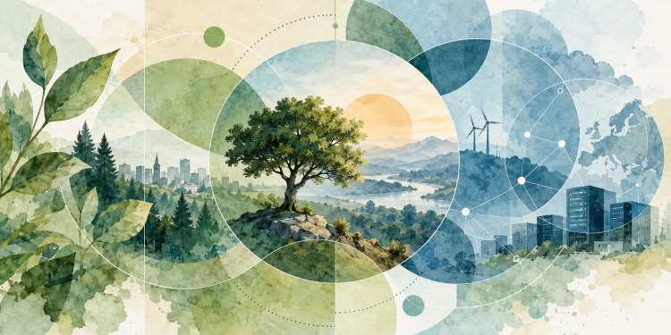 Illustration de la robustesse numérique, de la résilience et de la sobriété au service de la performance durable.