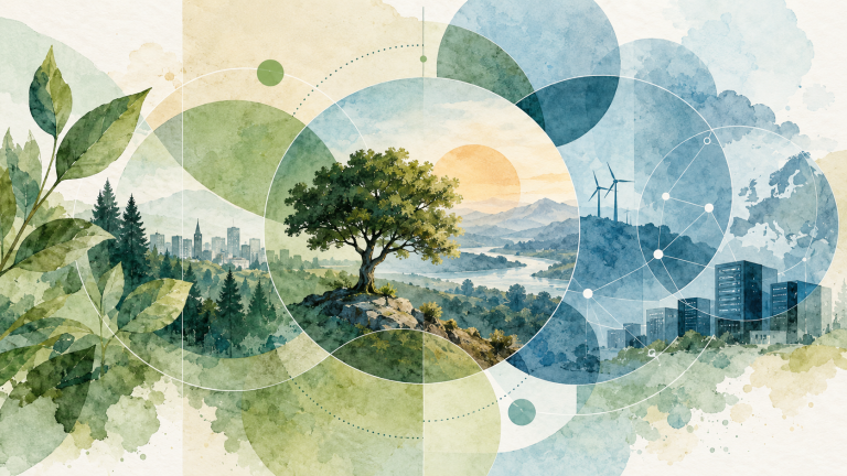 Illustration de la robustesse numérique, de la résilience et de la sobriété au service de la performance durable.